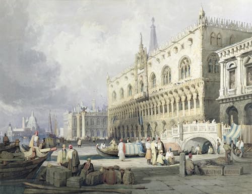 Pintura mural decorativa de Venecia, cuadro de lienzo de 60x90cm para el hogar