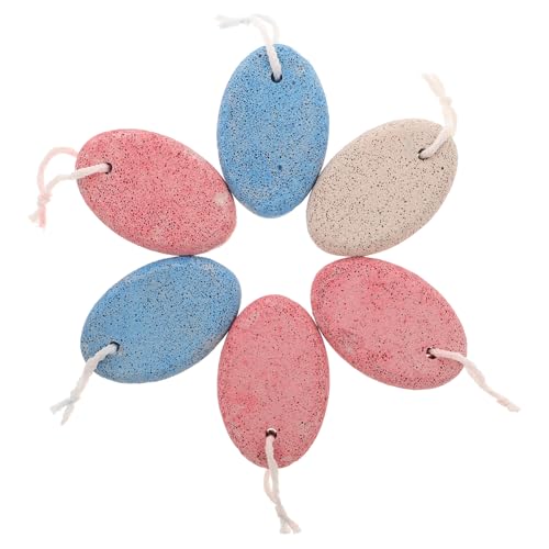 IWOWHERO Remover Foot Pumice Stone 6 Pack Natural Stone Foot File Pedicure Tools