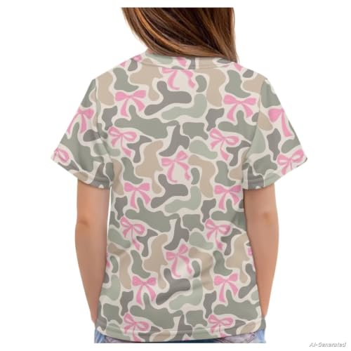 Image of Renewold Kids Novelty T-Shirt for Girls Boys Short Sleeve Crewneck Summer Tee Soft Breathable Graphic Shirt for Age 2-16
