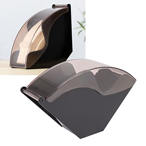 Topyond Soporte De Almacenamiento De Papel De Filtro De Café Para Ventiladores V60, Caja A Prueba De Polvo, Conveniente Estante Dispensador Ultimate Café Companion