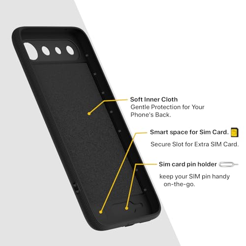 Image of Pikkme Back Cover for Realme 16 5G Camera Protection 3D Hexa Cube Design Silicone Protective Bumper Case (Black)