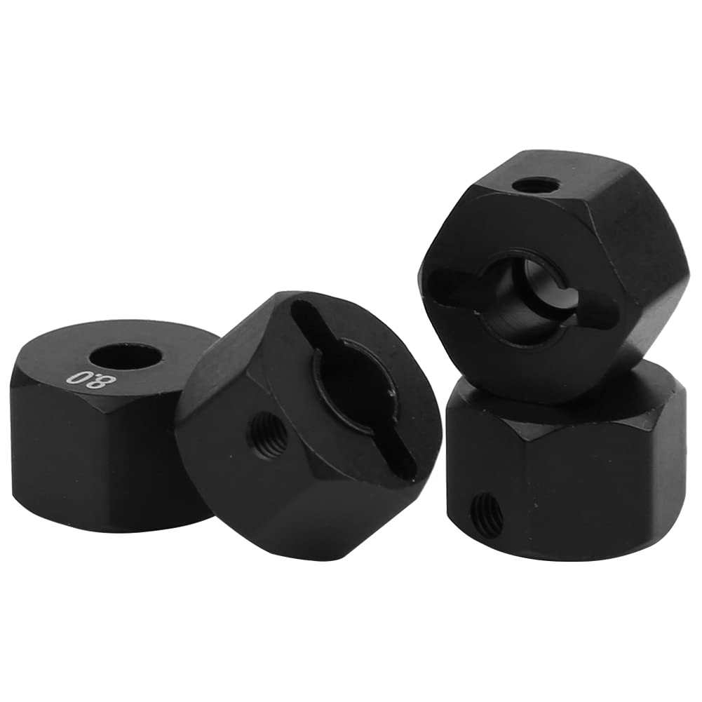 Yctze Ruota Hex Hub Rc Rimorchio Ruota Hex Hub Upgrade Parte Accessori Fit Per Scx10 90046 90047 Rr10 Rcwler Distanziali Ruote 1/10 (8,0 mm)