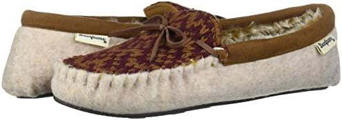 Dearfoams Women's Felted Microwool and Fairisle Knit Moccasin Slipper, Oatmeal Heather, X-Large Standard US Width US | Image 6