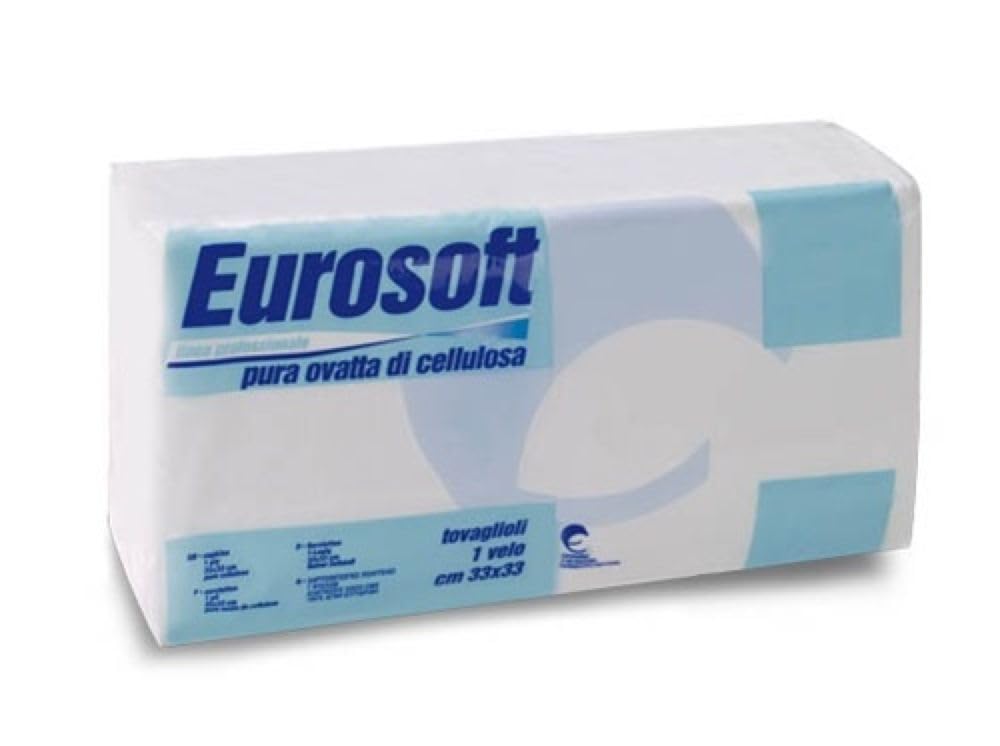 Tovaglioli BIANCHI monovelo economici per cucina feste party 33x30 cm in pura cellulosa made in italy ideali per attività sagre mense (5000 Tovaglioli)