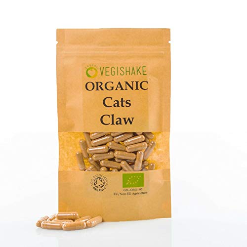 Organic Cats Claw HPMC Capsules 800mg Inflammation Gastrointestinal Digestion Vegan Halal Kosher (60 Capsules)