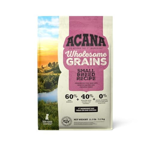 ACANA Wholesome Grains Dry Dog Food, Small Breed Recipe, Chicken ...