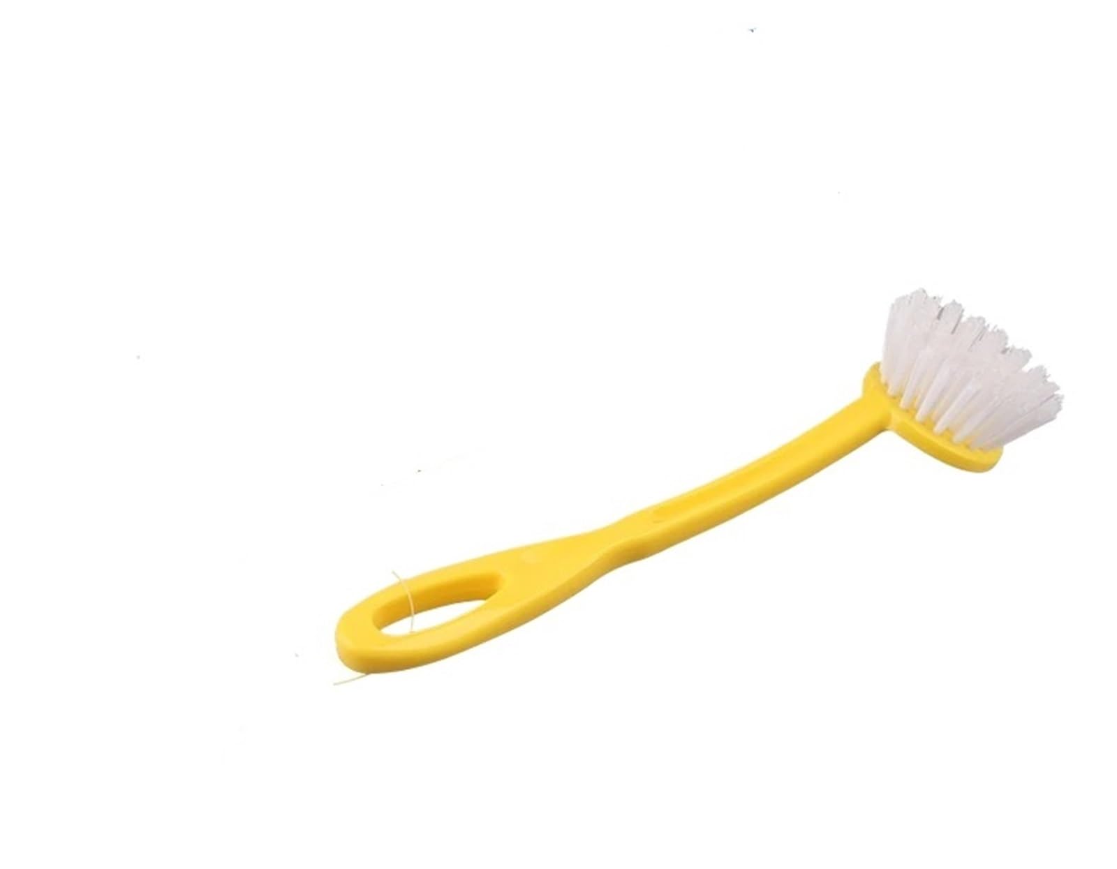 3pcs Pot Brush Cleaning Tools Cookware With Handle Round Head for Cleaning Dishes(Yellow)