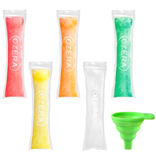 Popsicle Molds, 150 Pack 8x2" Disposable Ice Pop Bags for Kids, DIY Yogurt Sticks & Fruit Smoothies with Silicone Funnel