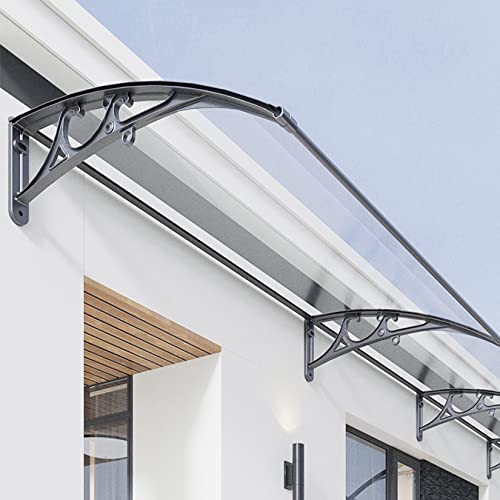 Auvent de porte en aluminium résistant aux intempéries pour protéger votre entrée
