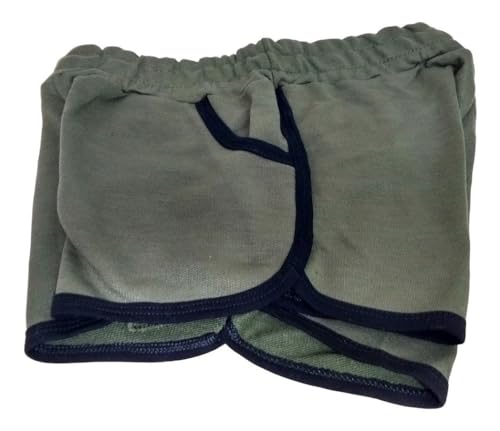 Short Feminino Juvenil Moletinho C/Bolso Verde 12