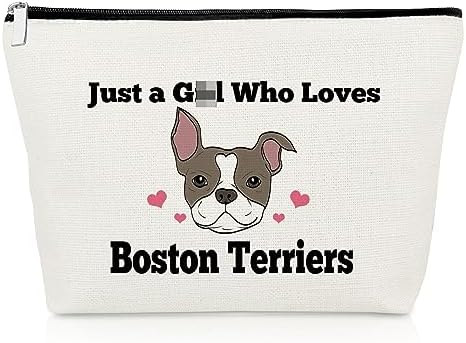 Boston Terrier Gifts Makeup Bag Boston Terrier Lover Gift Pet Lover Gifts Cosmetic Pouch Dog Mom Birthday Gifts Boston Terrier Cosmetic Bag Christmas Thanksgiving Gift Dog Owner Gifts Mothers Day Gift