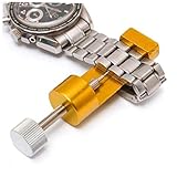 Farbe Gelb Lankater Uhr-Reparatur-Werkzeuge Metalluhrenkettenspanner Regulator Armband Armbanduhr Pin-verbindungs-Remover-Tool