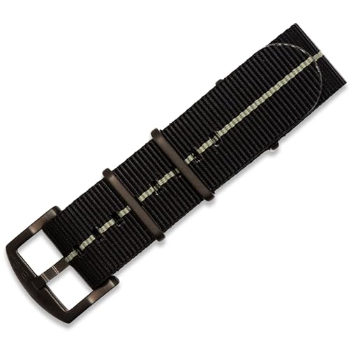 Image of BluShark - Original Collection Military-Style Waterproof Watch Strap, Fits All Timepiece Brands, Durable Nylon Wristwatch Accessories with Stainless Steel Buckle - 18mm, 20mm, 22mm & 24mm Watch Bands