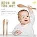SKISUNO Wood Cutlery Set for Kids 3-Piece Fork Spoon Knife Set Food-Grade Wooden Dining Utensils Safe for Children for Western Desserts and Meals