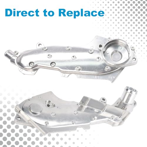 Image of 078121121K Coolant Thermostat Housing Compatible with 1998-2001 Audi A6 | Compatible with 2001-2005 Allroad Quattro, 2001-2005 Volkswagen Passat GL GLS GLX V6 Upgraded Aluminium Housing