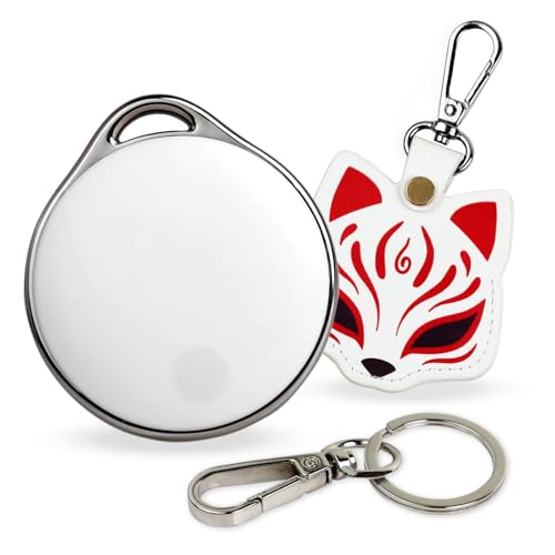 NIJITAG Air Tag-1Pack Smart Tracker Item Finder with Fox case, Bluetooth Item Locator with Replaceable Battery, Works with Apple Find My App, iOS Devices Only (No Subscription Needed) by LINKSTYLE