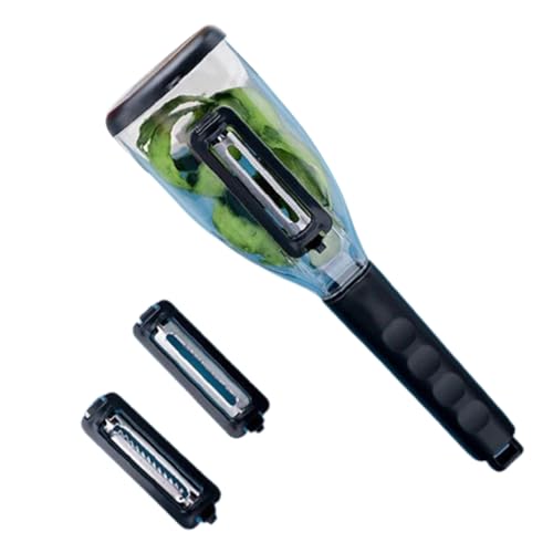 多目的ピーラー収納ボックス付き 3 で 1 ハンドル野菜果物の皮むき器キッチンアタッチメントジャガイモの皮むき器