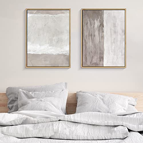 Framed Wall Art, 2Pack Canvas Art Prints, Minimalist Abstract Paintings Artwork, 13X17Inch, Modern Creative Wall Décor, Aesthetic Decor Posters, For Bathroom Living Room Bedroom Kitchen #TOP1