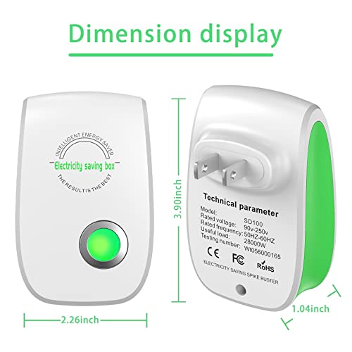 2Pc Electric Smart Power Sav𝐞r, Energy Saving Electricity Saving Box, Safe And Reliable Household Power Saving, For Household Office Market Device Us Plug 30Kw #TOP1