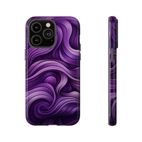 Coque iPhone 14 Pro Max vague violette idéale au quotidien