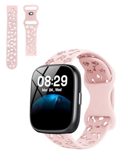 Correa de silicona rosa para Cillso IDW26 smartwatch miniatura 1