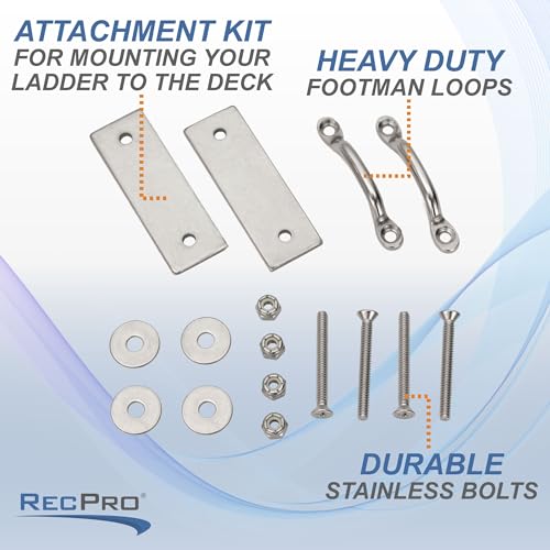Image of RecPro Boat Ladder Attachment Kit | Dock Ladder Hardware