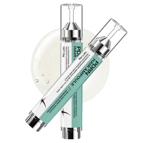 Water Ice Levin 2PCS PDRN Hair Ampoule 100dl - Hair Serum For Men & Women Nourishes Follicles with Black Soybean Wild Ginseng Extract For Stronger Strands & Balanced Scalp