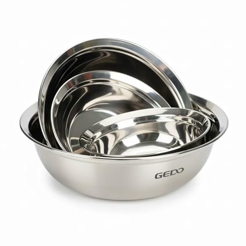 GEDO Stainless Steel 4 Piece Mixing Bowls Set, SUS316 Metal