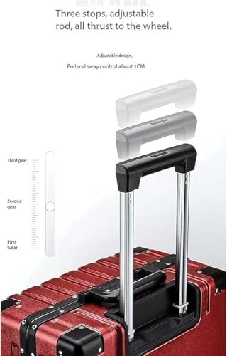 Carry On Luggages Suitcase Lightweight Suitcase with TSA Lock Universal Wheels Aluminum Frame Carry On Luggage Luggage Suitcases(Size:24 inch,Color:Black)3