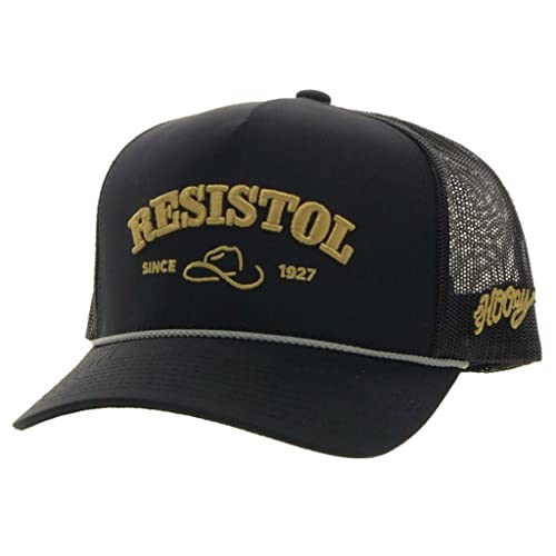 HOOEY Resistol Black and Gold Cap