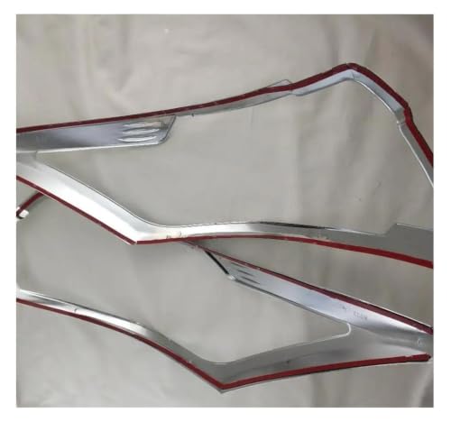 Cubierta lámpara de luz trasera cromada ABS para Toyota Yaris Vios 14-16 3