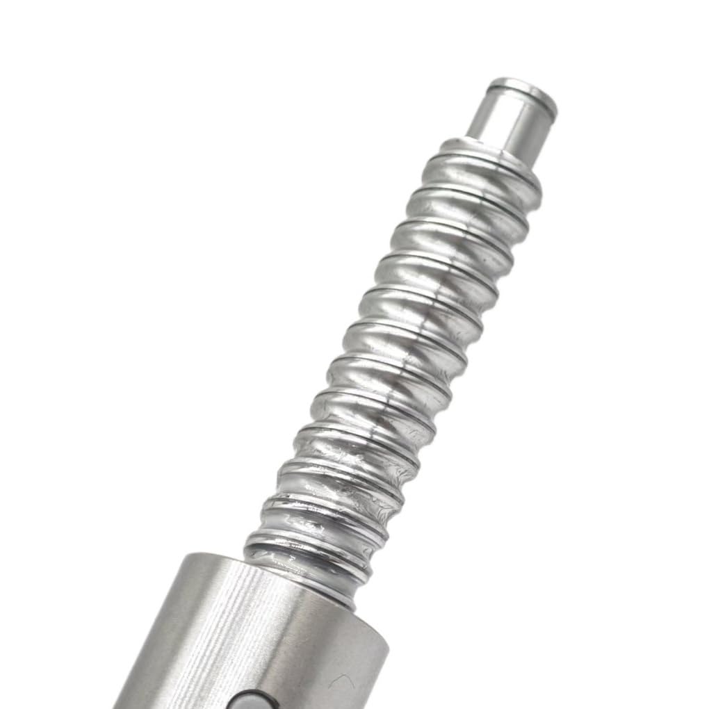 Śruba kulowa z gwintem lewym DFU3205 podwójną nakrętką | C7 Walcowane BK25 BF25 Obrobione końcówką 32 mm Średnica 5 mm Skok śruby kulowej pociągowej(850mm 33.46" long)