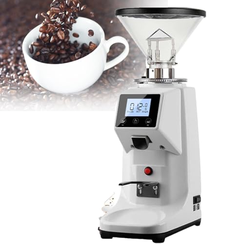 ZHIXUMM 200w Professional Coffee Grinding Machine, 500g/1500g Electric Coffee Bean Grinder,19 Adjusted Grind Coarseness Settings, For Coffee Bean Nut Spices Seeds Grains White-500g