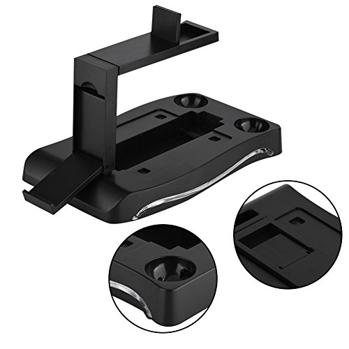 Zerone Station de Charge pour PS4 VR, Support de Casque 4 en 1 VR avec 2 contrôleurs de Manette de Jeu Support de Charge pour PS4 VR PS Move