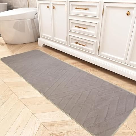Jiyuhang Microfiber Non-Slip Bath Mat Cover