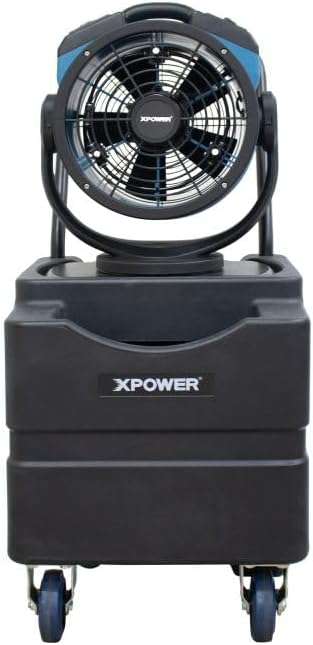 Miniatura 2 de XPOWER FM-68WK Ventilador de nebulización Oscillatin multiusos con Pumo de agua incorporado y depósito de agua móvil WT-45