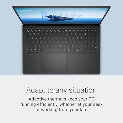 Image of Dell 15.6 Laptop, FHD, Intel Core 3 100U, 8GB RAM, Windows 11 Home