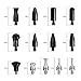 LadyRosian 16PCS Car Paintless Dent Repair Tools Aluminum Dent Hammer with Knock Down Head Tap Kit Leveling Telescopic Hammer Set for Car Hail Damage Repair