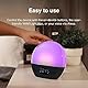 WiiM Wake-up Light, Sound Machine und Sleep Assistant, Sonnenaufgangswecker mit Musikalarm und personalisierten Schlafroutinen (Blu mare Verde)