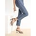 Eugisy Women's Strappy Heels Lace Up Stiletto High Heeled Sandals Square Open Toe Thong Ankle Strap Sexy Fashion Comfort Dress Shoes Party Sandals Black 41-8.5US