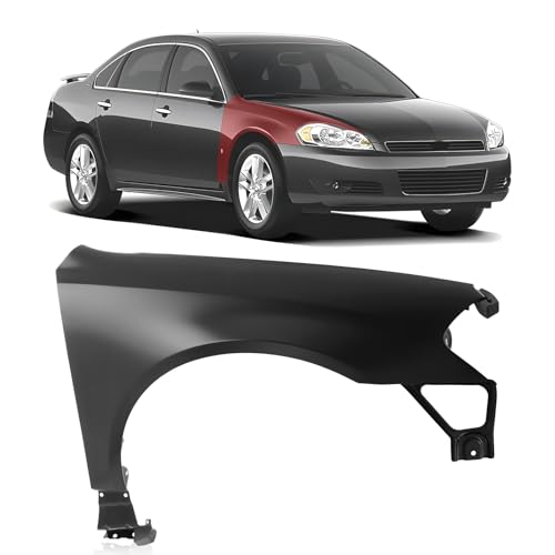 CarPartsDepot Front Fender Right Passenger Side Steel Compatible With Chevrolet 2006-2013 Impala GM1241326 89023524