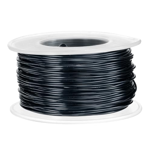 Quarkzman Alambre De Aluminio, 1.0mm X 30m Alambre Artesanal De Aluminio Anodizado, Para Esculpir Joyas, Modelado, Manualidades, Bricolaje, Negro