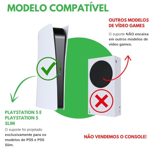 Suporte Apoio Base Vertical Circular de Mesa Compatível com PlayStation 5 PS5 e PS5 Slim - ARTBOX3D