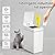kaylowe Automatic Bathroom Trash Can 2.6 Gallon Touchless Garbage Cans with Lid 2 Pack Small Slim Motion Sensor Smart Commercial Trash Bin for Bedroom, Bathroom, Office, Living Room, White