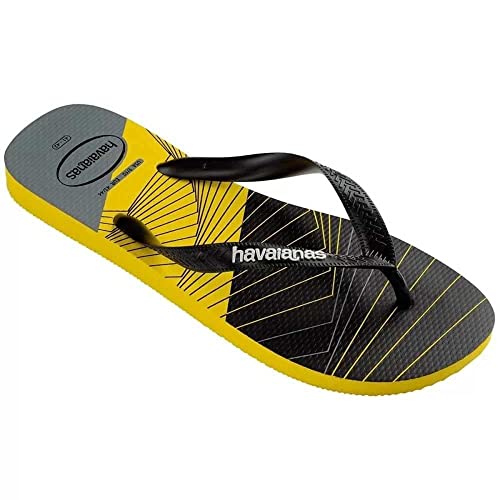 Chinelo Trend, Havaianas, Masculino, Amarelo Citrico/Preto, 41/42