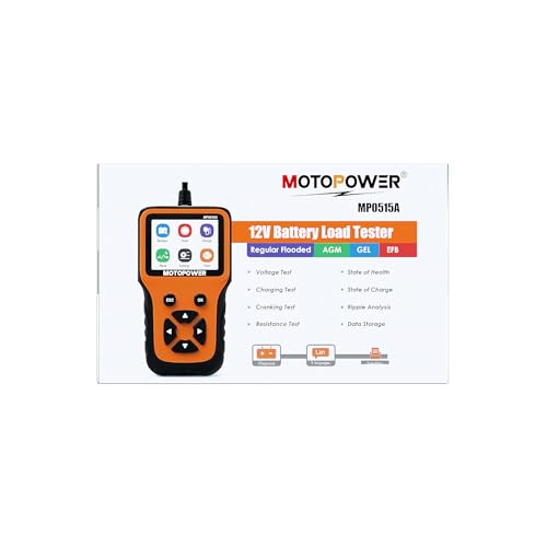 Motopower MP0515A 12V Car Battery Charge Tester And Alternator Analyzer thumb #8