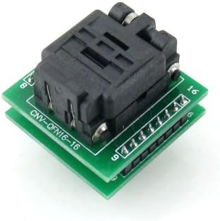 Waveshare QFN16 to DIP16 MLF16 MLP16 Plastronics QFN IC Programming Adapter Test Burn-in Socket 3 * 3 mm 0.5 Pitch