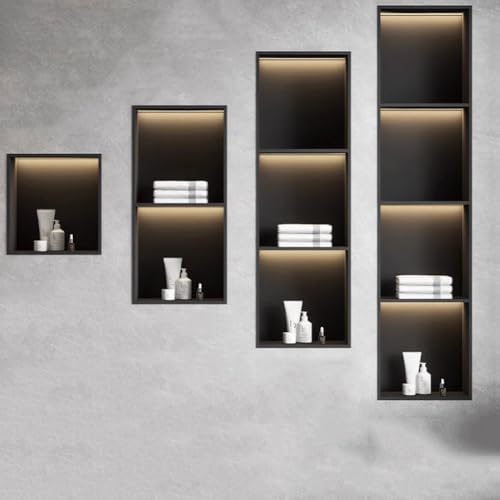 Armoire de douche LED acier inoxydable étagère de comptoir étanche - 5