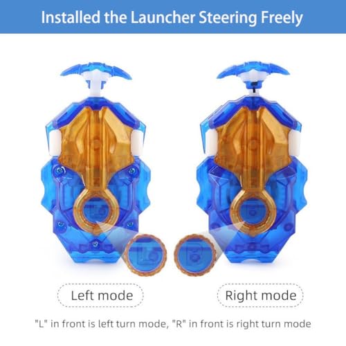 Battbeyle B-184 Bey Launcher Left Right Spin String Launcher Grip Db Layer System Compatible thumb #1