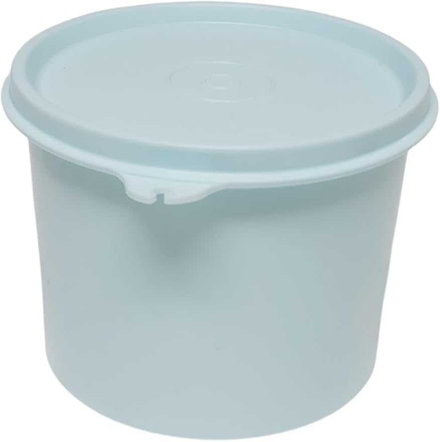 Tupperware Sommer Drops miska z wiszącą pokrywką, zabezpieczona przed wyciekiem, Hitparade Frischedrops, 550 ml, pojemnik na żywność 550 ml, jasnoturkusowy